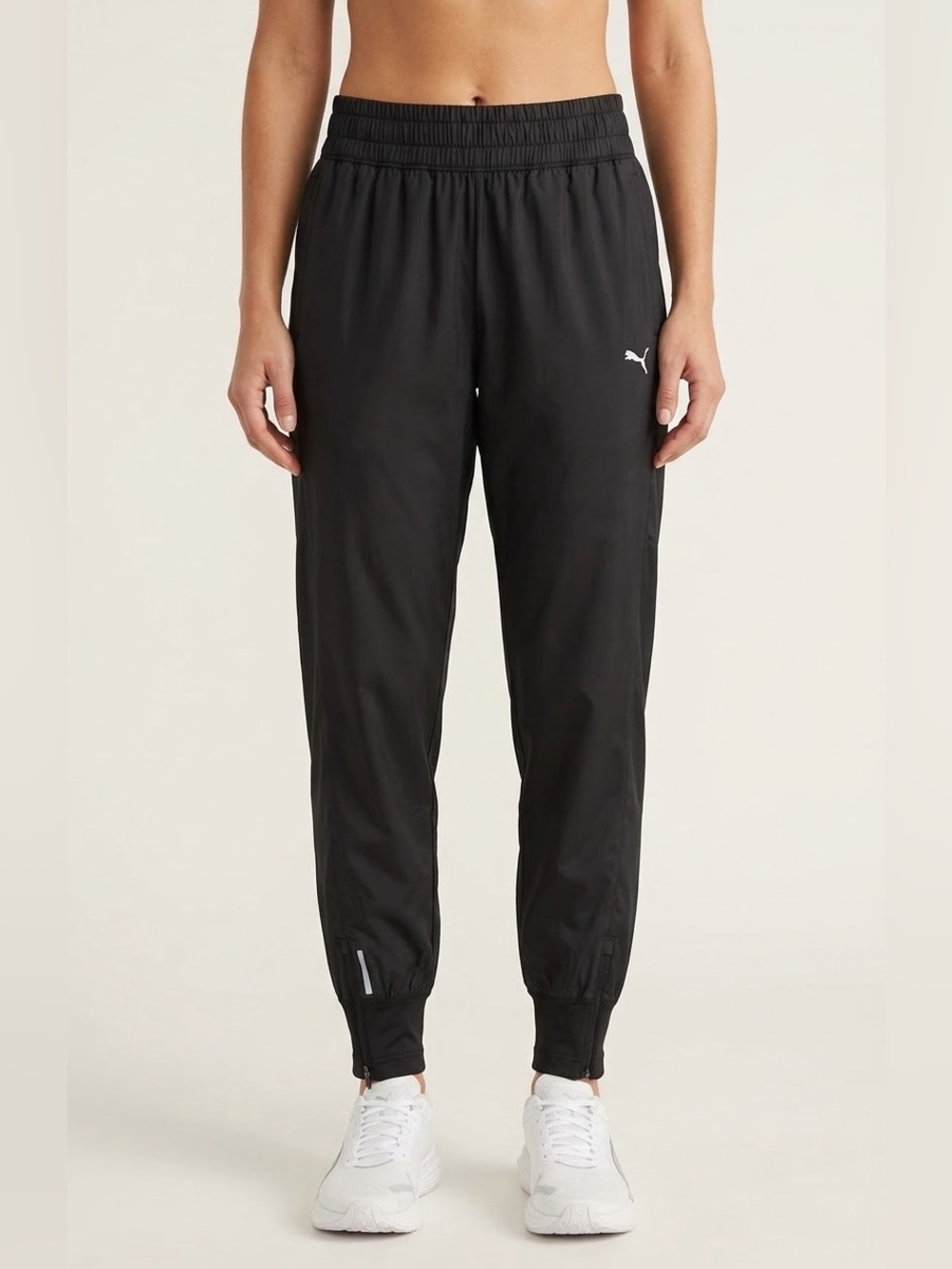 Puma Train Favorite Women’s Woven Track Pants Black Size M Like New